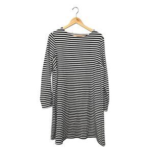 Holly & Whyte Lindex Shirt Dress‎ Women’s 1X Long Sleeve Stripes Cotton Blend